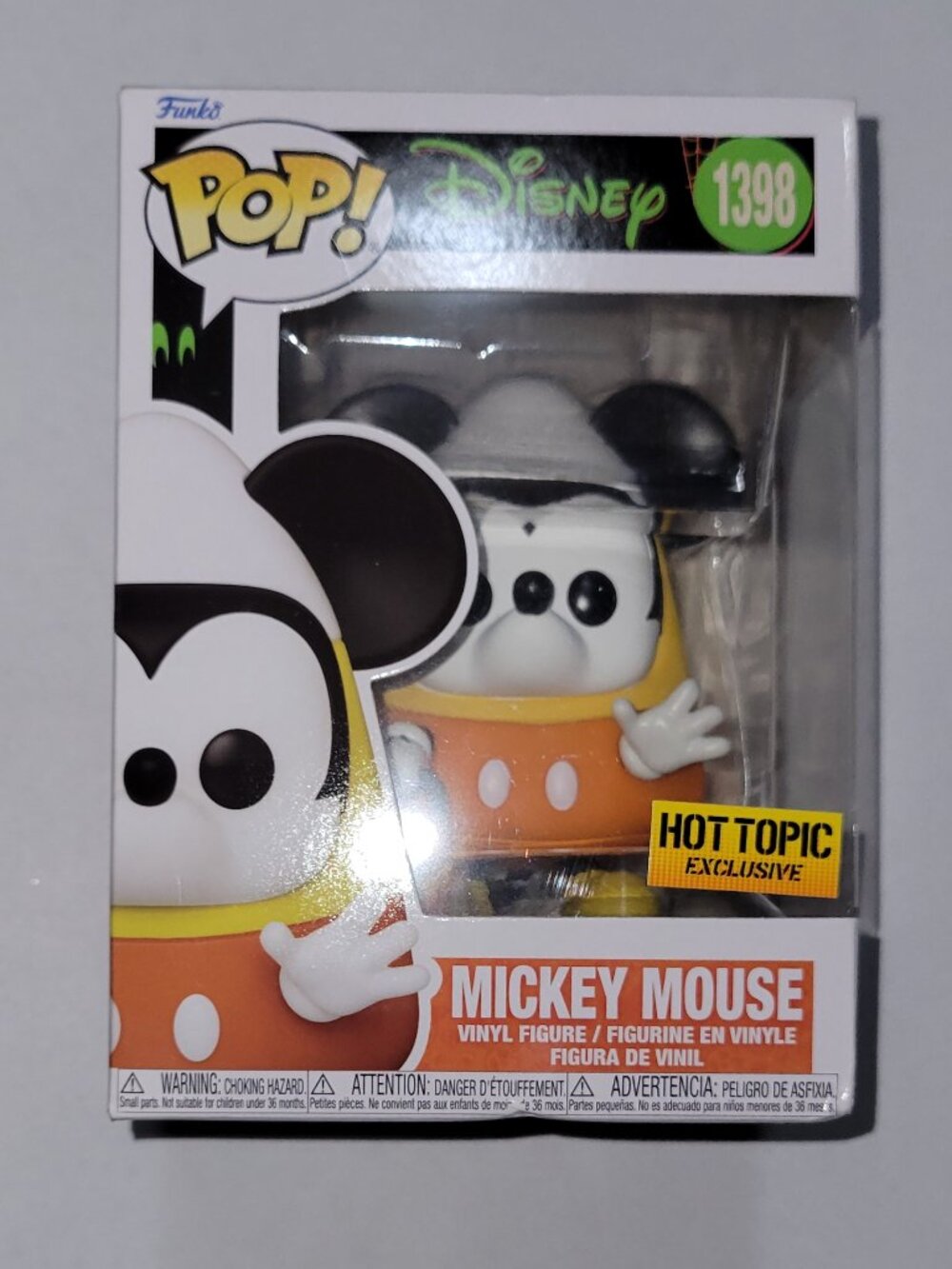 New In Box Disney Funko Pop Candy Corn Mickey Hot Topic Exclusive